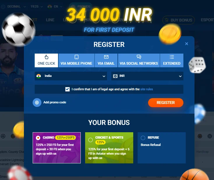 Registration Mostbet India