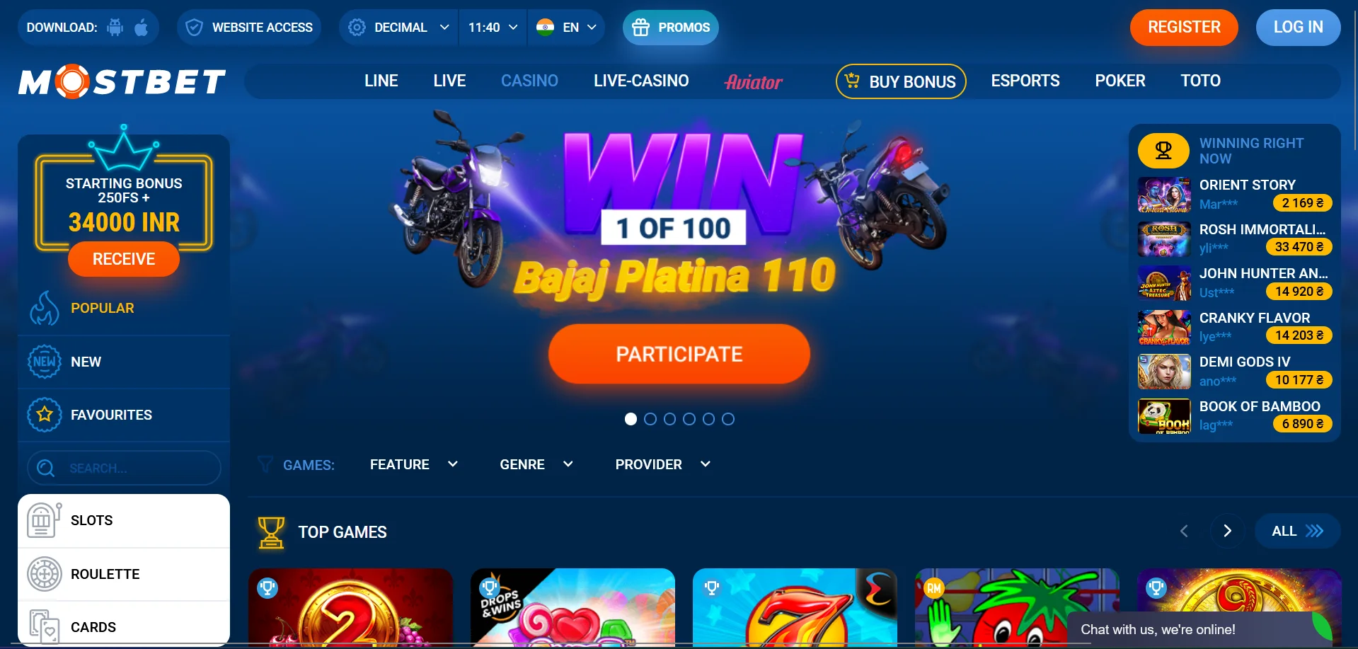 MostBet Online Casino